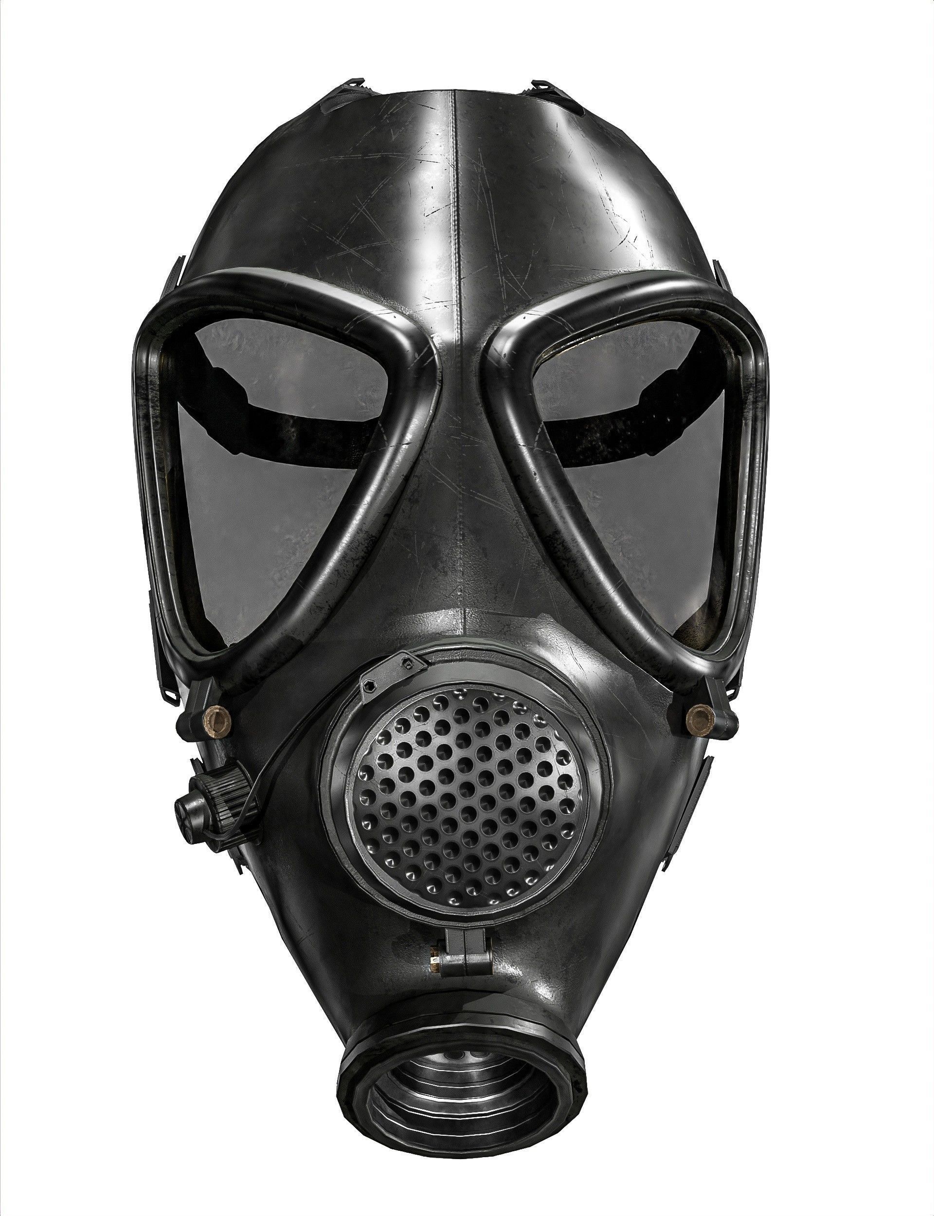 Gas Mask 2 M85 Low-poly 3D model_20