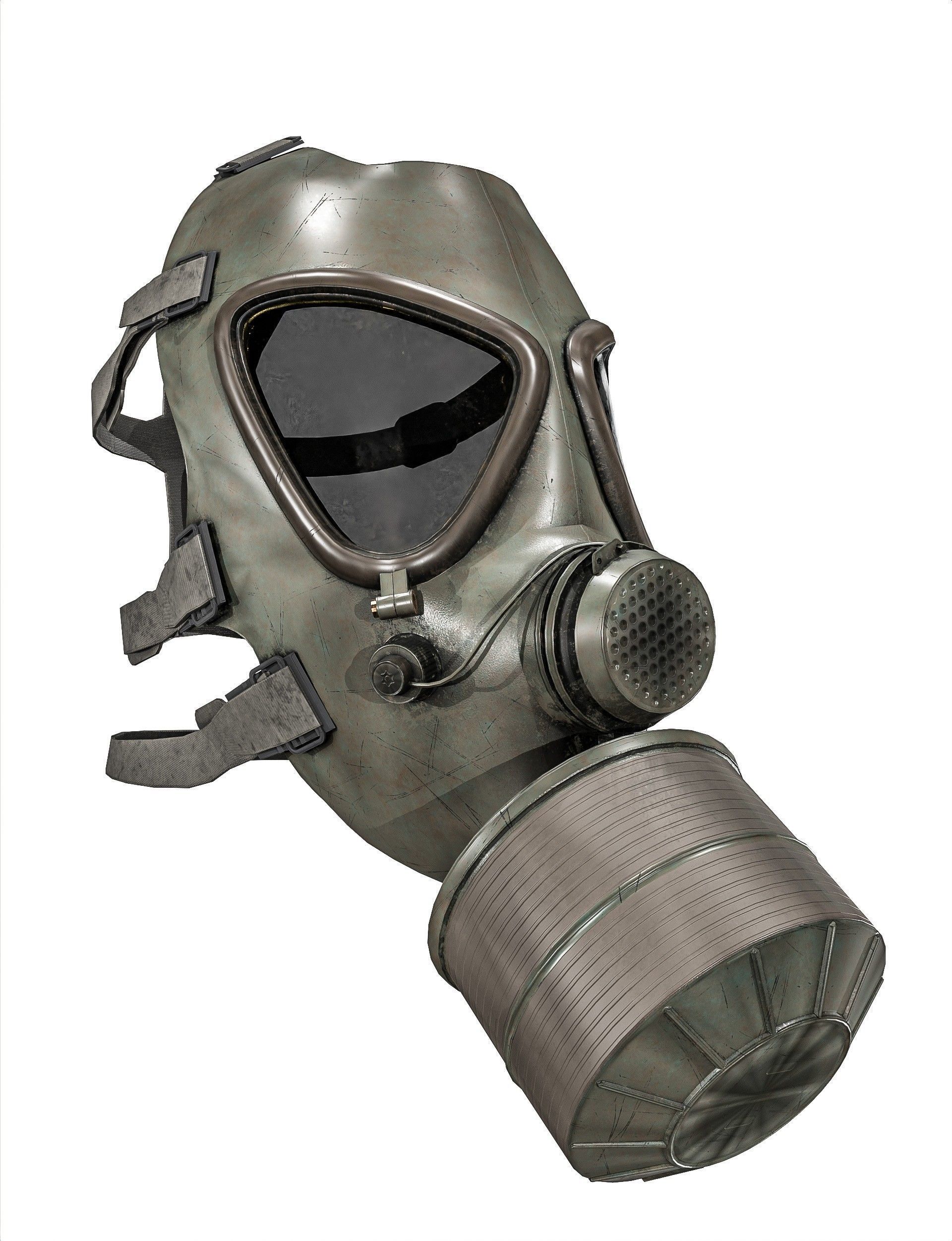 Gas Mask 2 M85 Low-poly 3D model_25