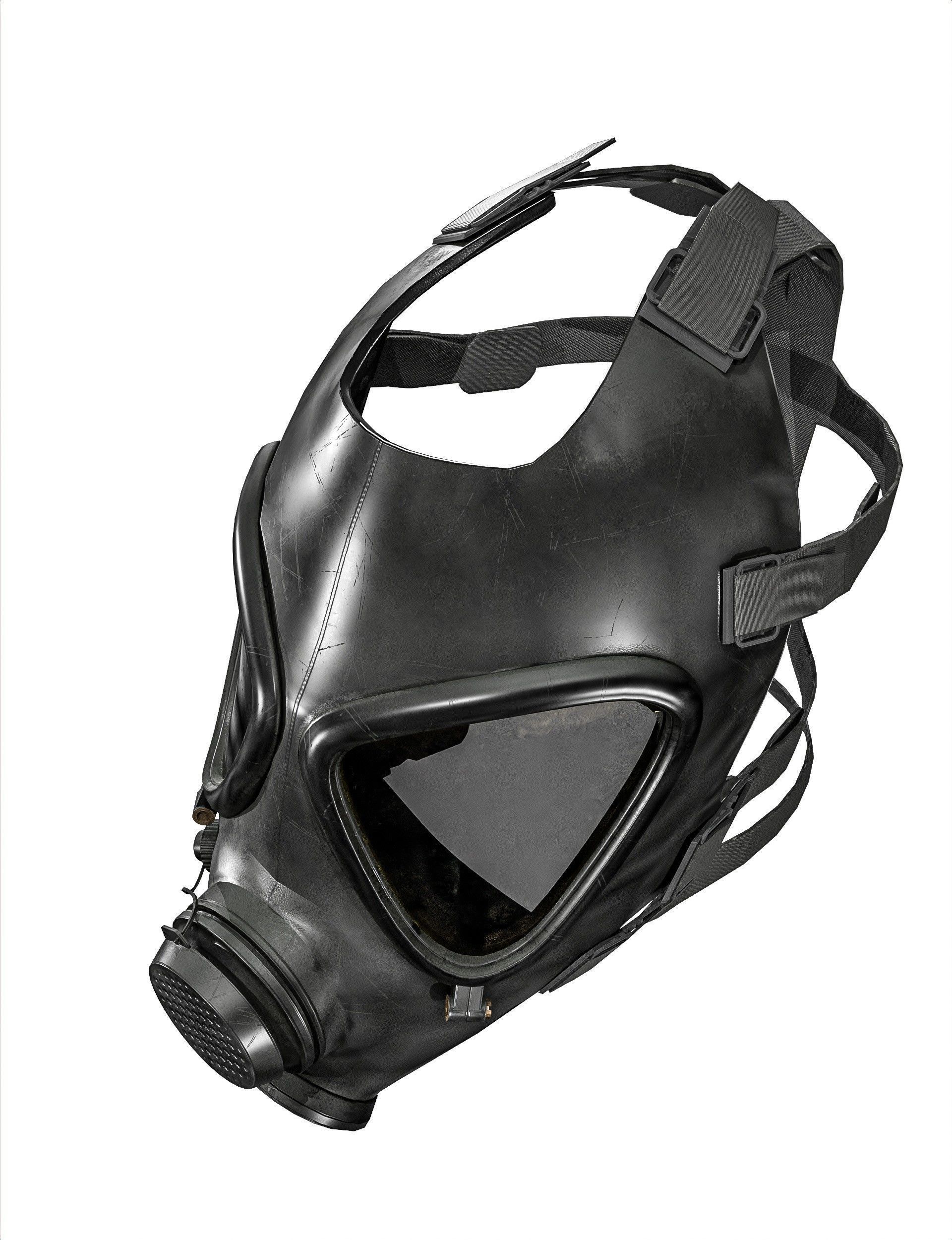 Gas Mask 2 M85 Low-poly 3D model_15