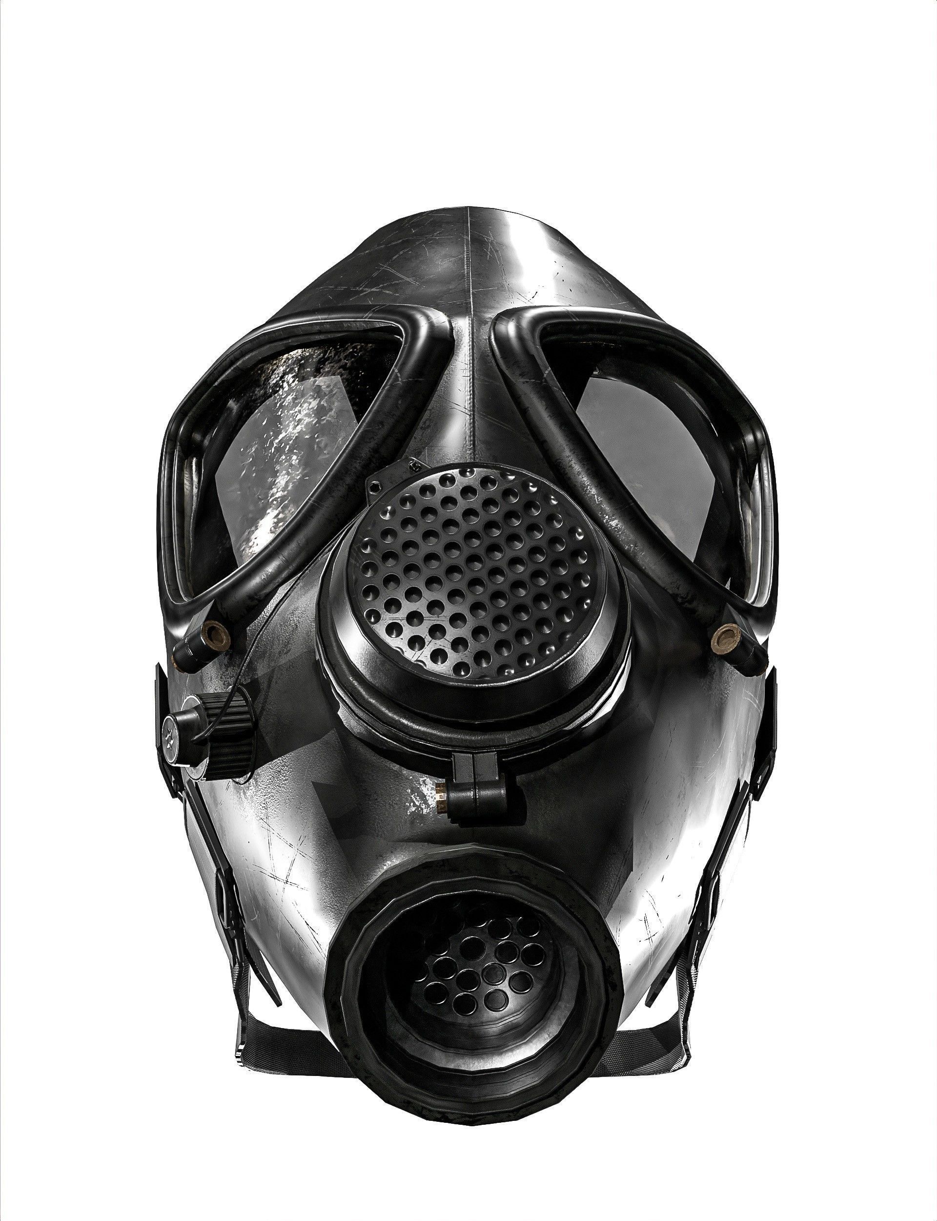 Gas Mask 2 M85 Low-poly 3D model_24