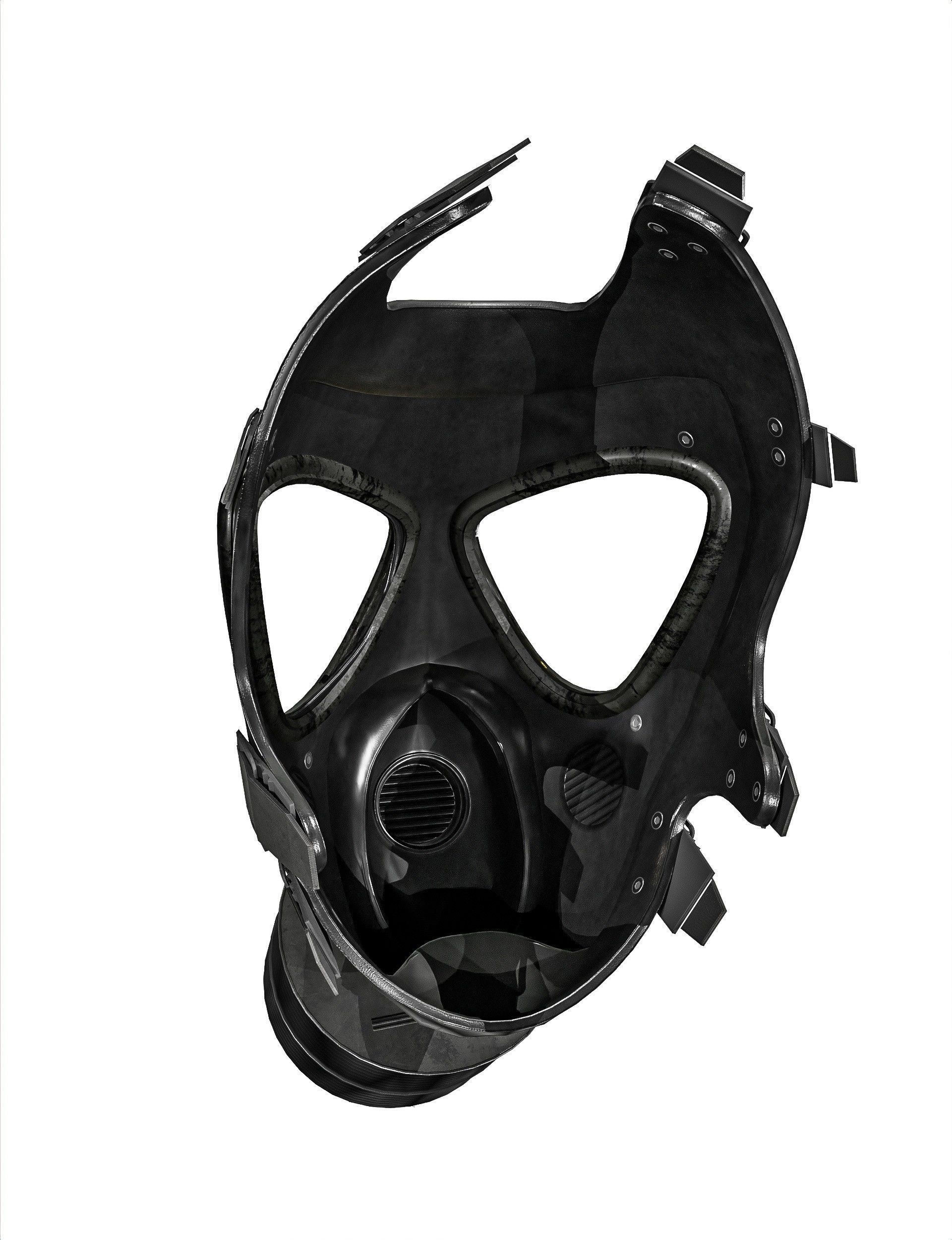 Gas Mask 2 M85 Low-poly 3D model_13