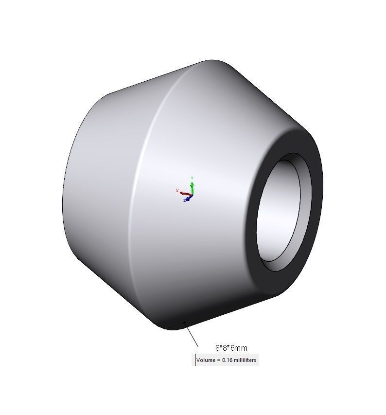 Simple conical bead and bracelet charm 3D print model_13