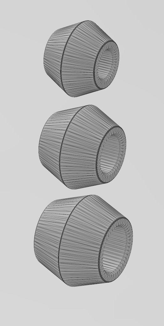 Simple conical bead and bracelet charm 3D print model_15