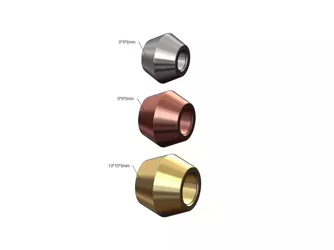 Simple conical bead and bracelet charm