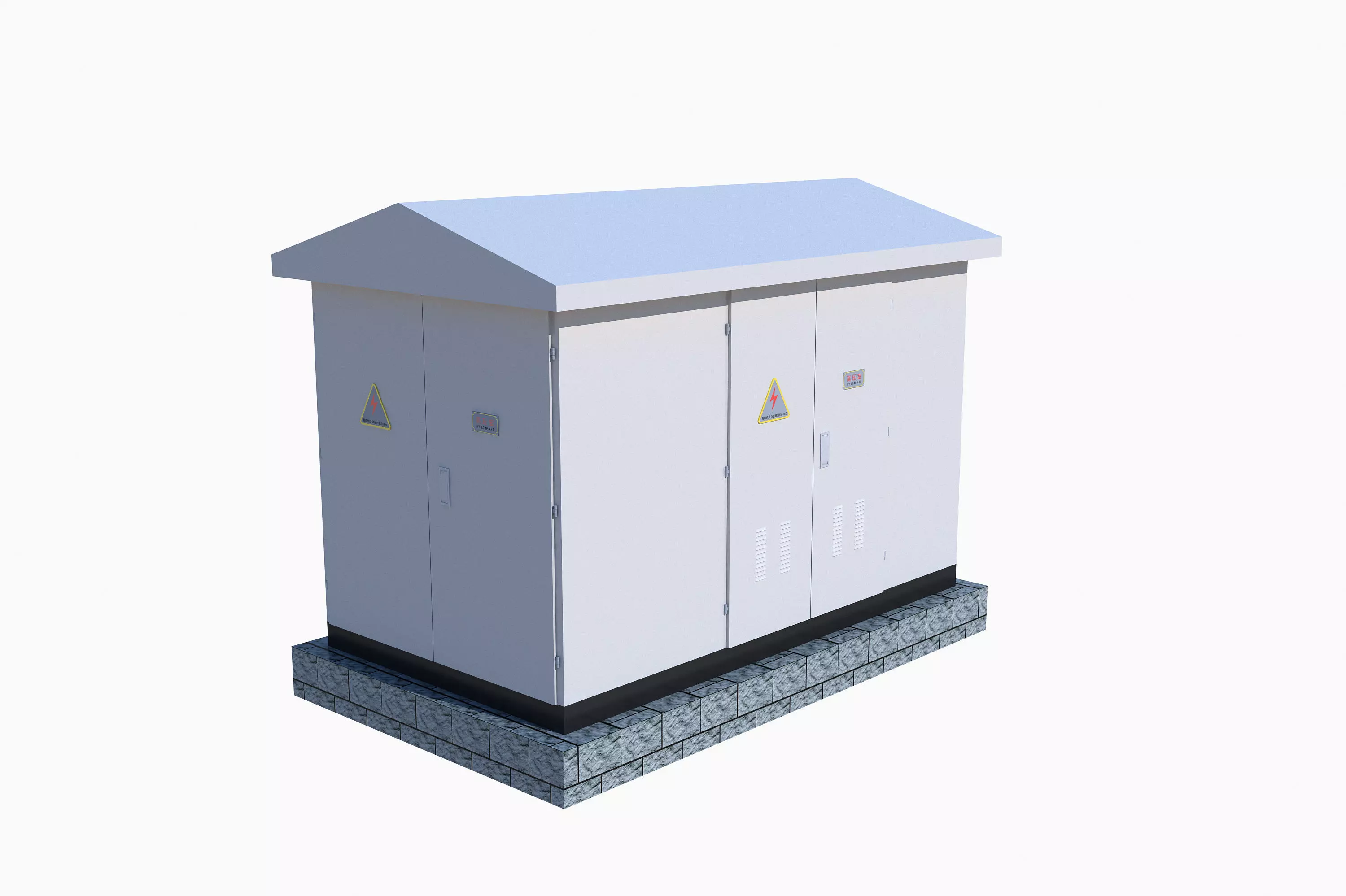 Power Distribution Cabinet 3D model_0