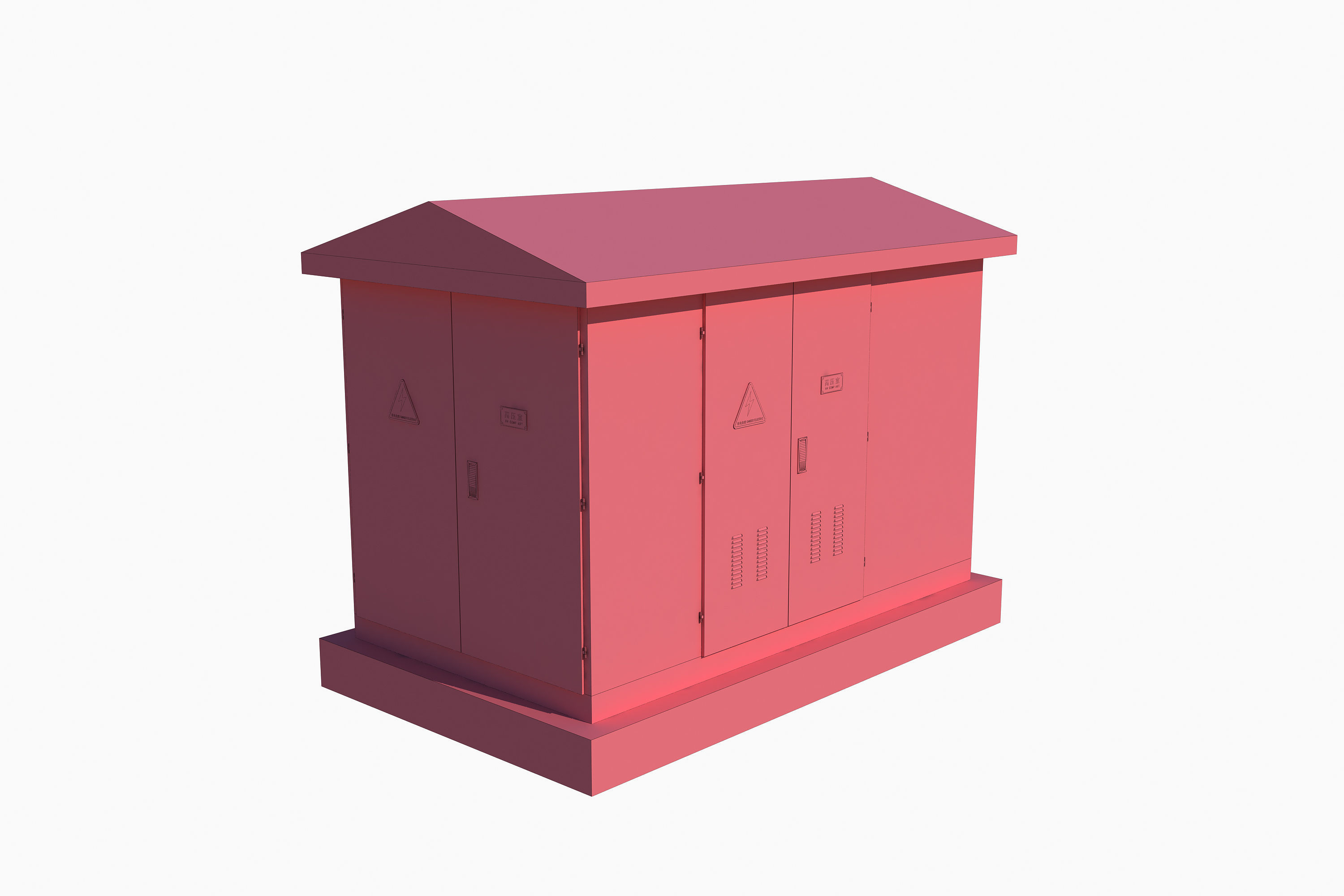 Power Distribution Cabinet 3D model_6