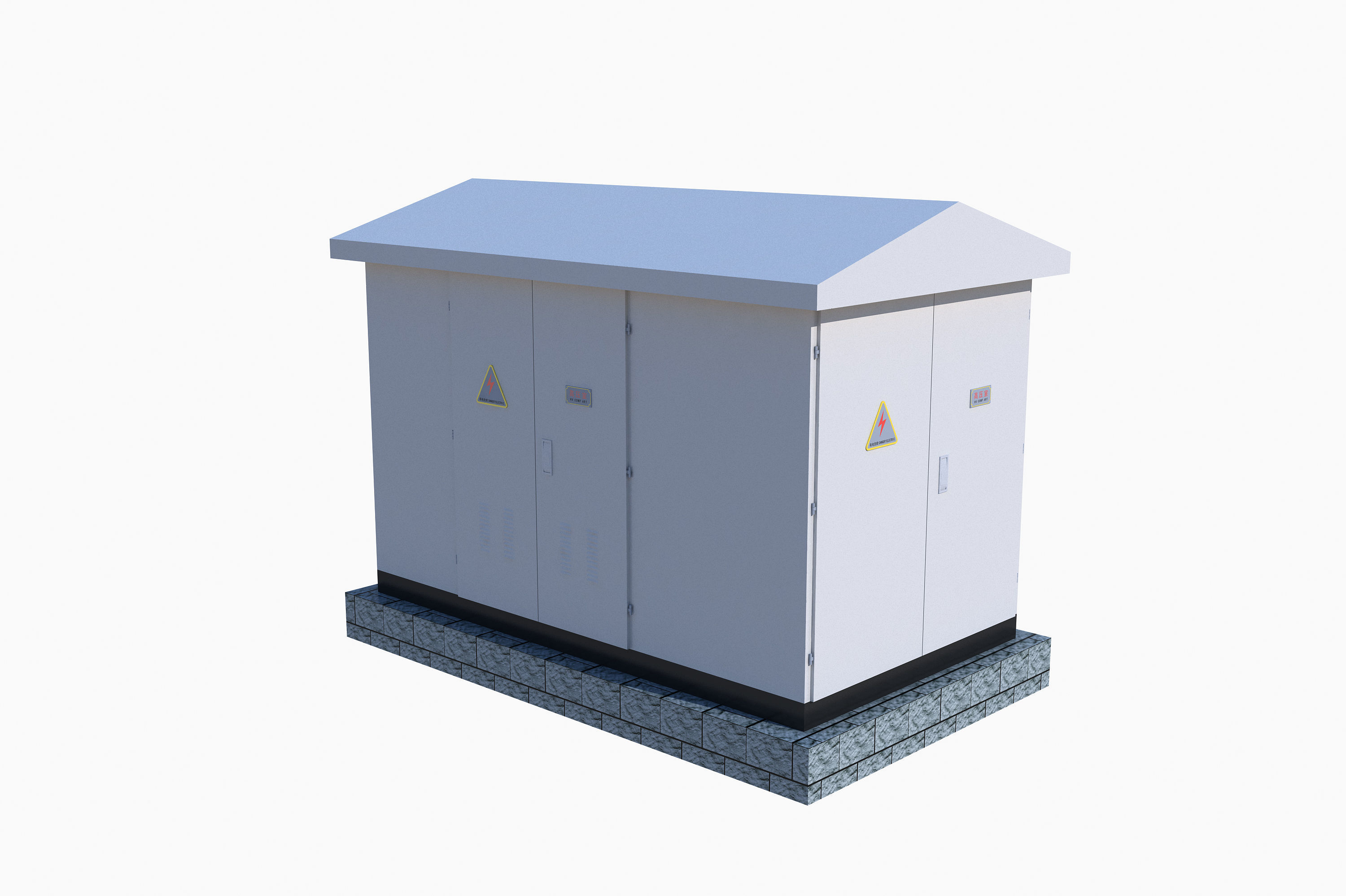 Power Distribution Cabinet 3D model_3