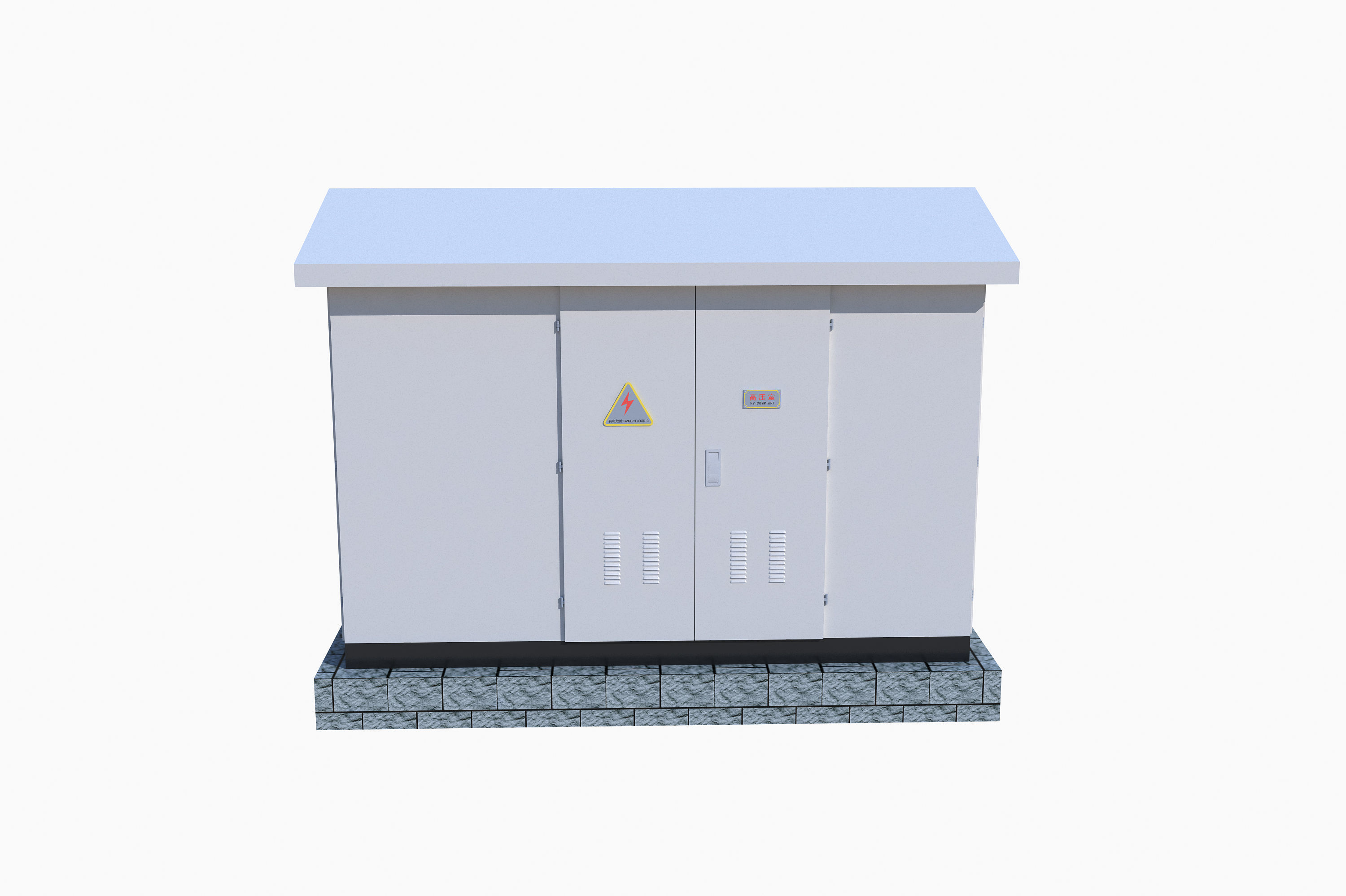 Power Distribution Cabinet 3D model_1