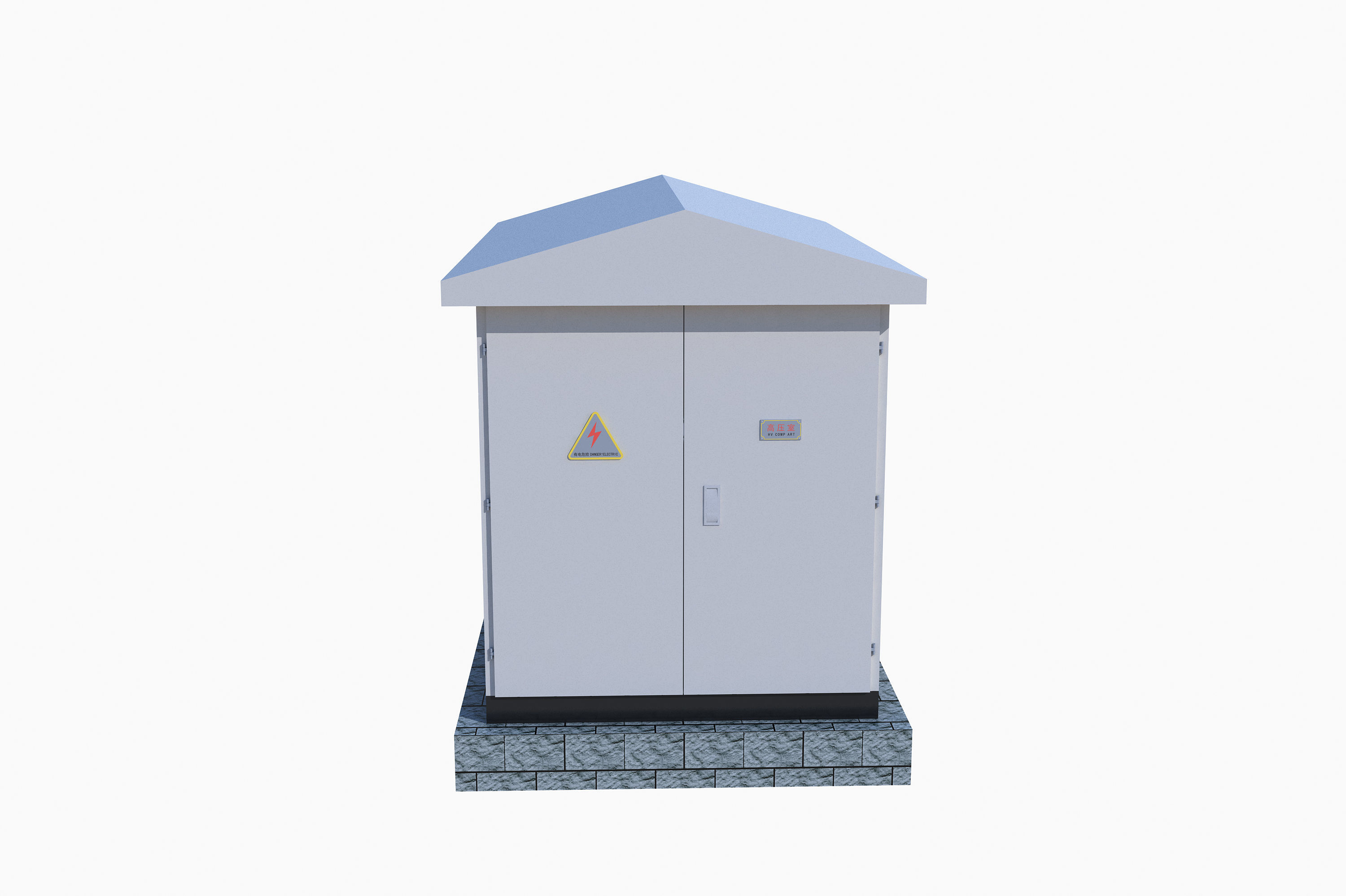 Power Distribution Cabinet 3D model_2