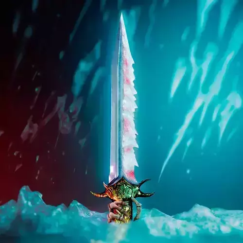 Ice Dagger Free low-poly 3D model