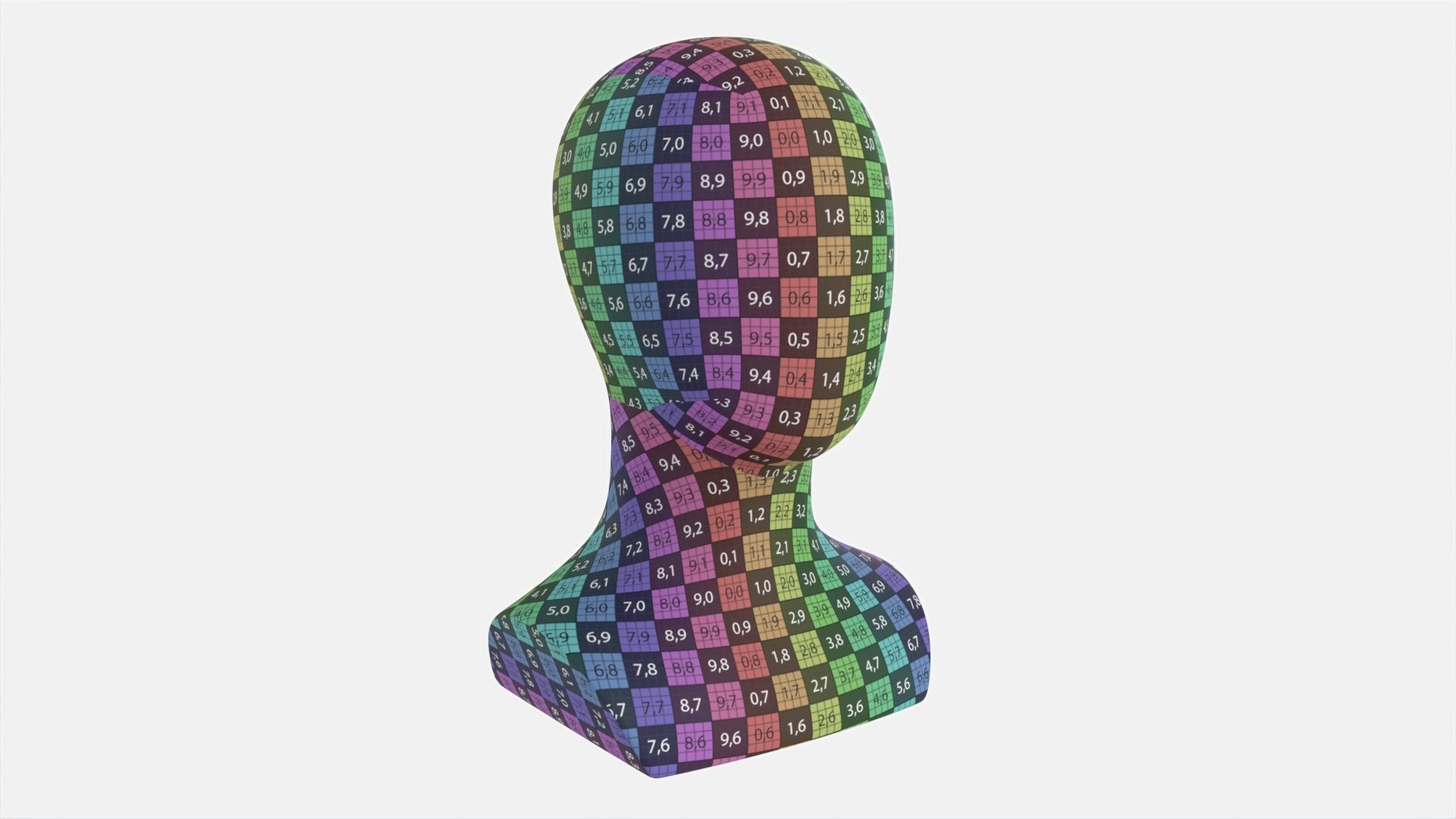 Mannequin Head 3D model_7
