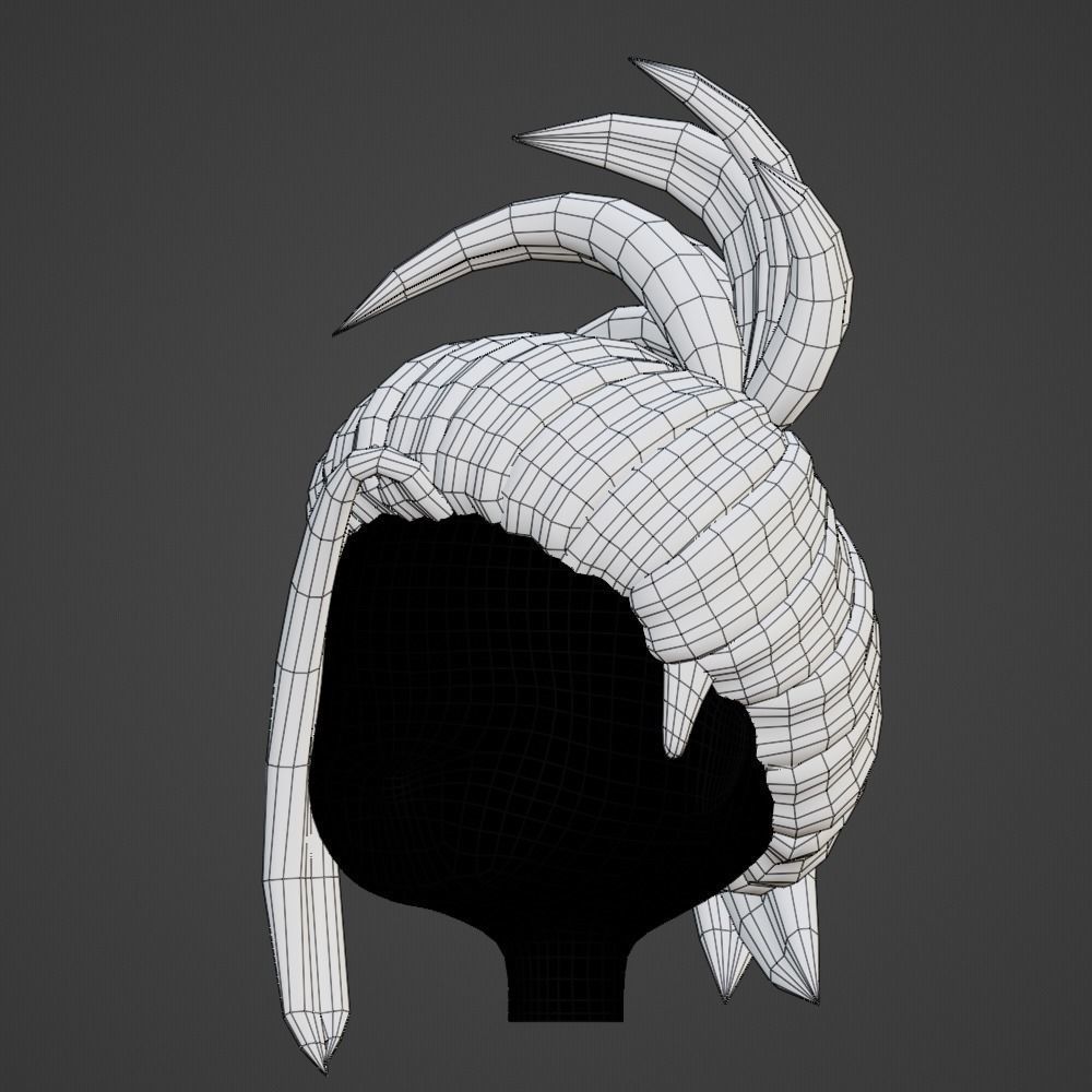 Hair style female 17 3D model_16