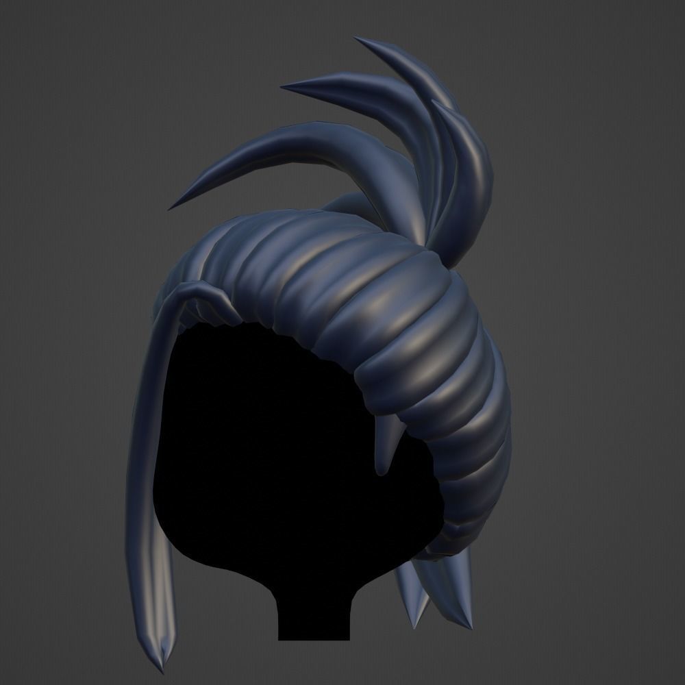 Hair style female 17 3D model_15