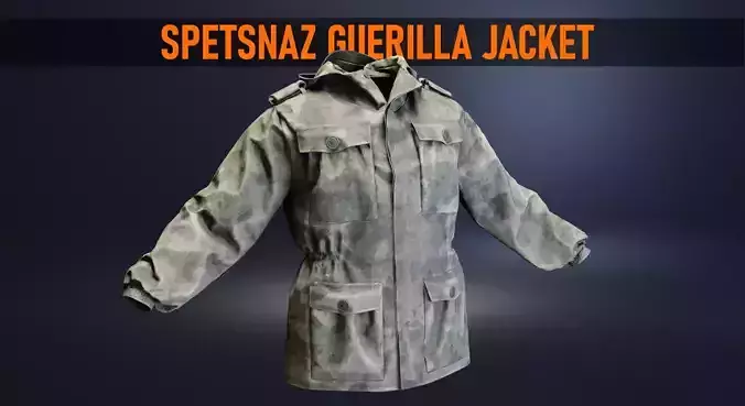 Spetsnaz Guerrilla-T9 Panacea Atacs FG Jacket Low-poly 3D model