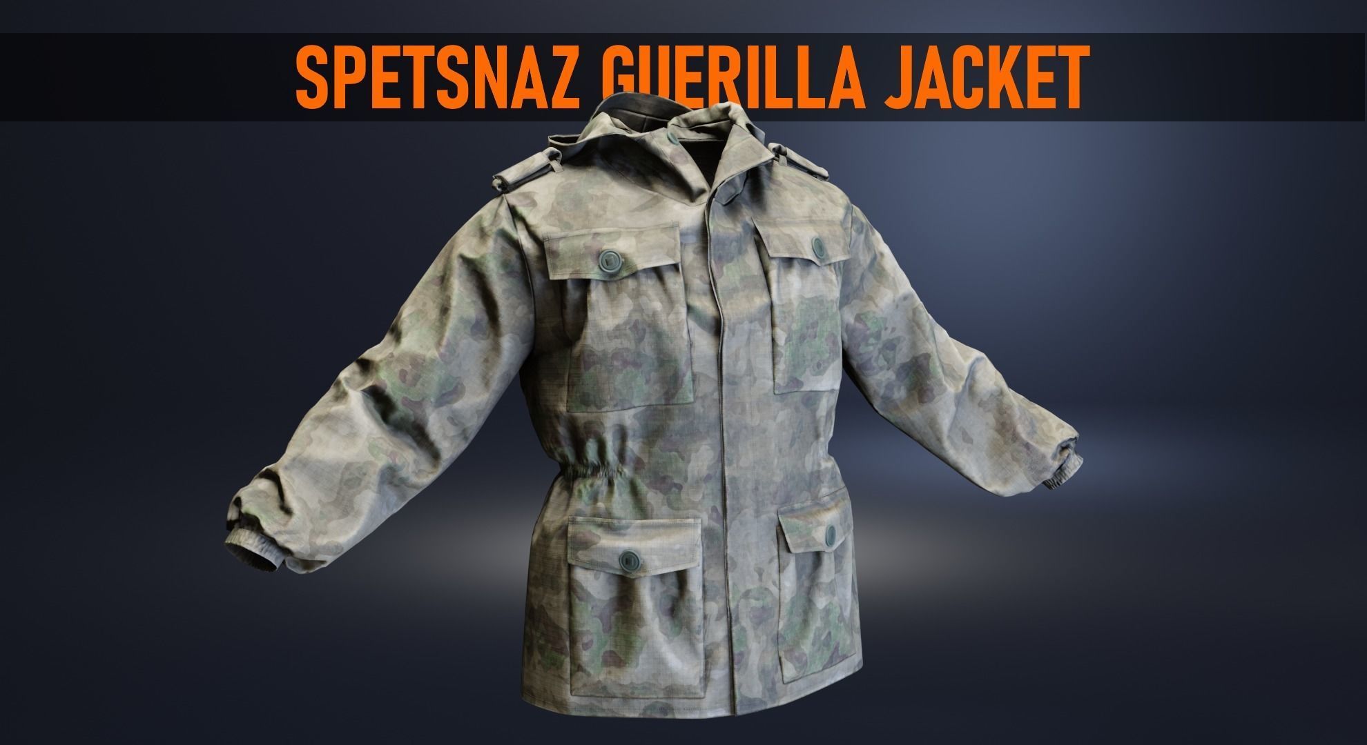 3D model Spetsnaz GuerrillaT9 Panacea Atacs FG Jacket VR / AR / low