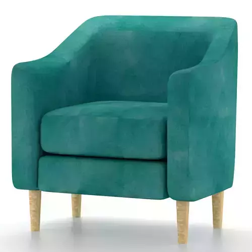 Armchair with four legs