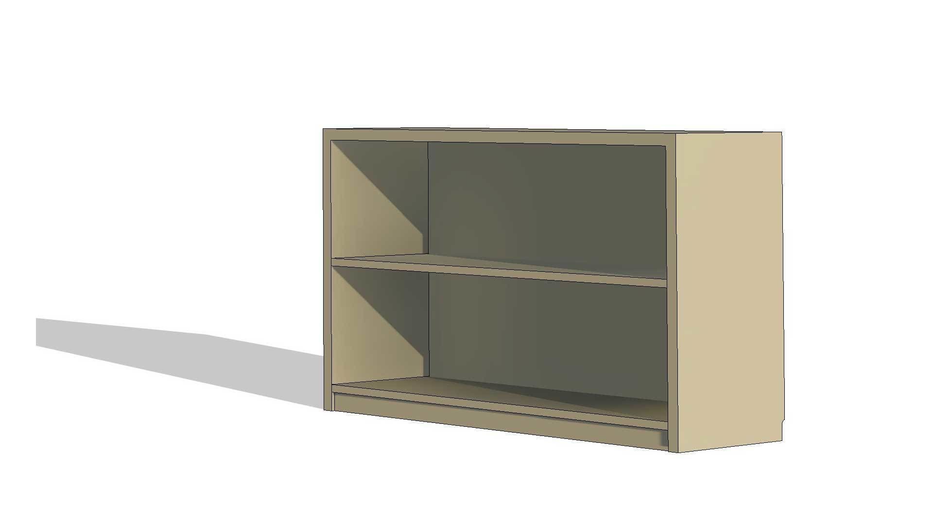 Free Standing Bookcase 3D model_6