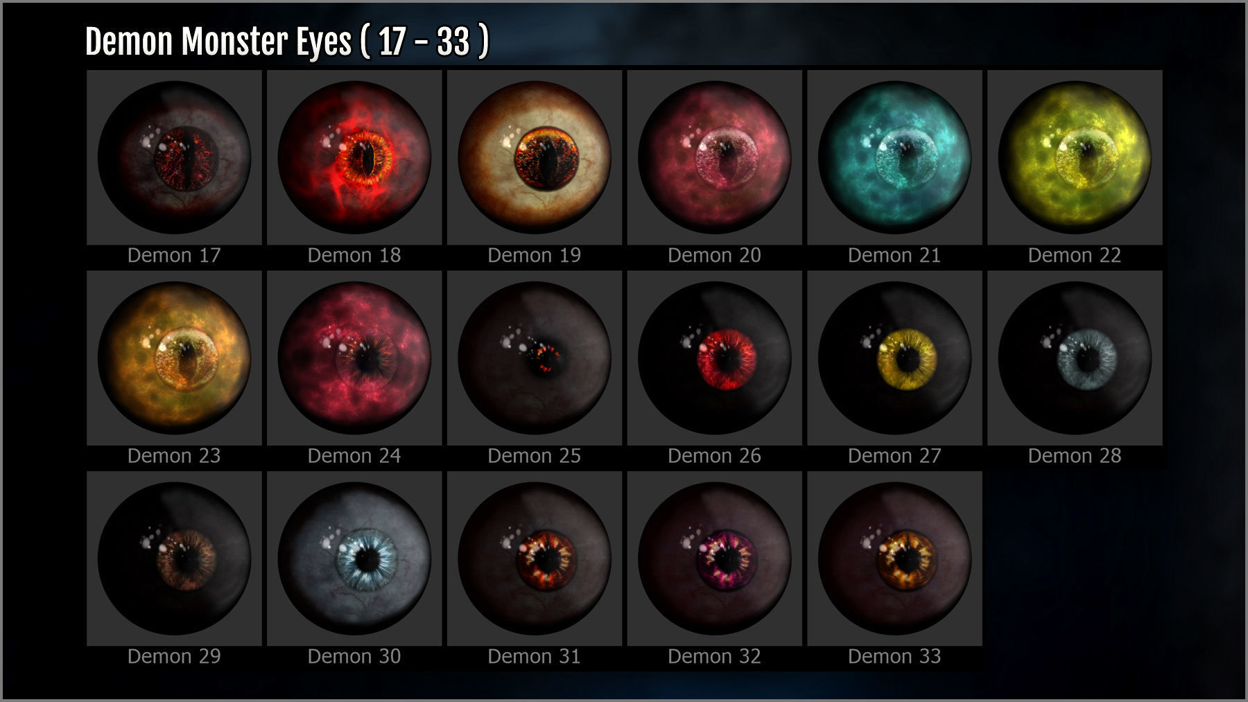 Monster Eye Maker 140 Eyes and ZBrush Plugin 3D model_10