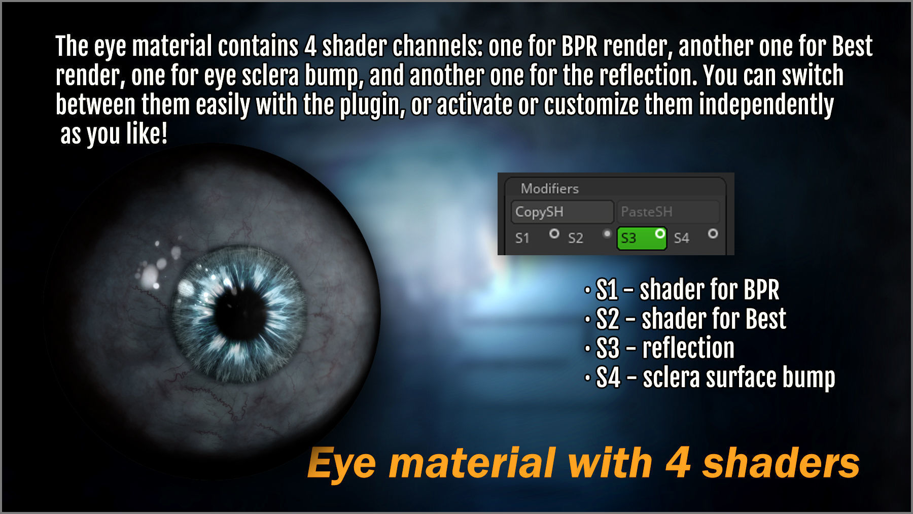 Monster Eye Maker 140 Eyes and ZBrush Plugin 3D model_7