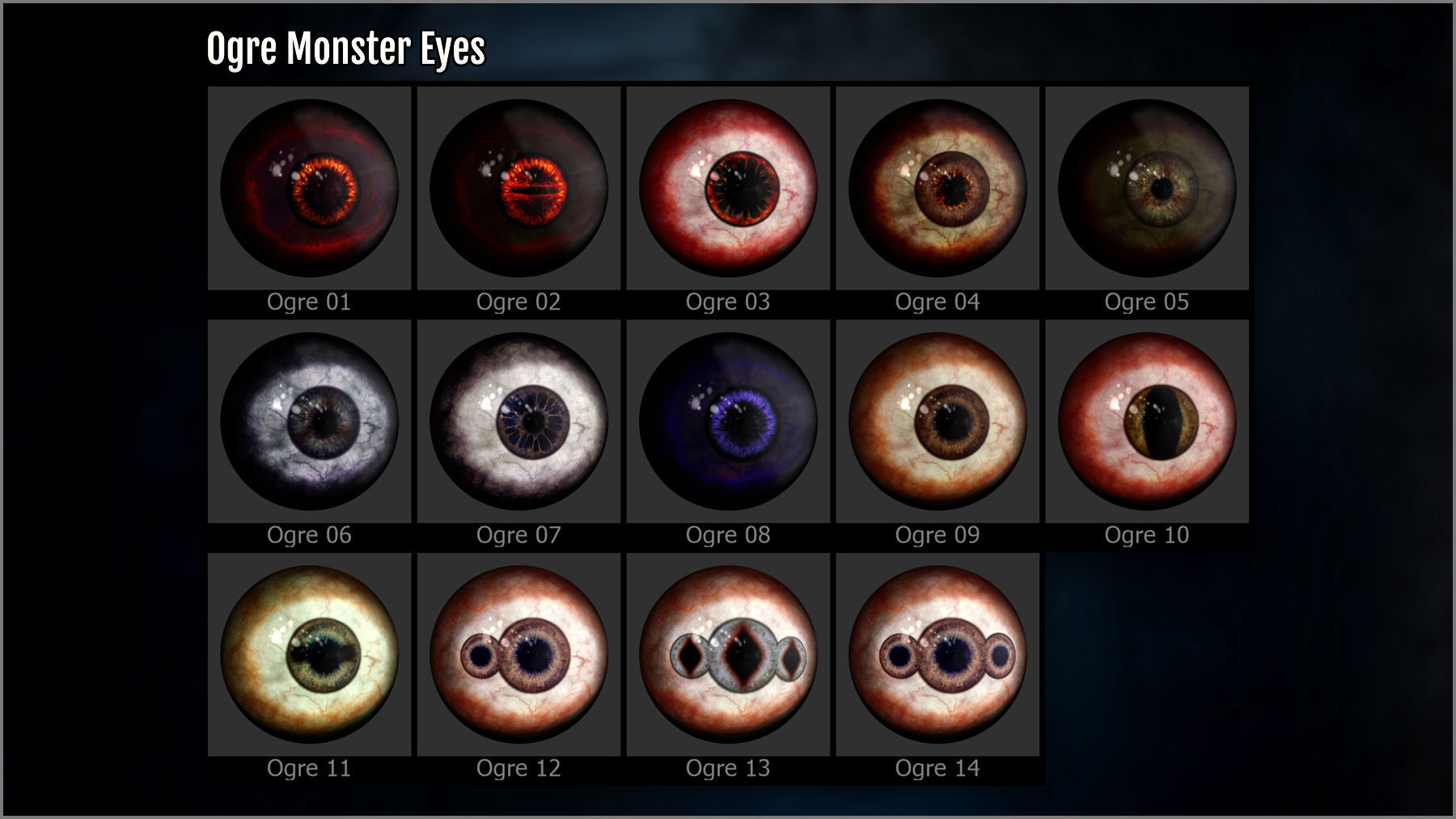 Monster Eye Maker 140 Eyes and ZBrush Plugin 3D model_15