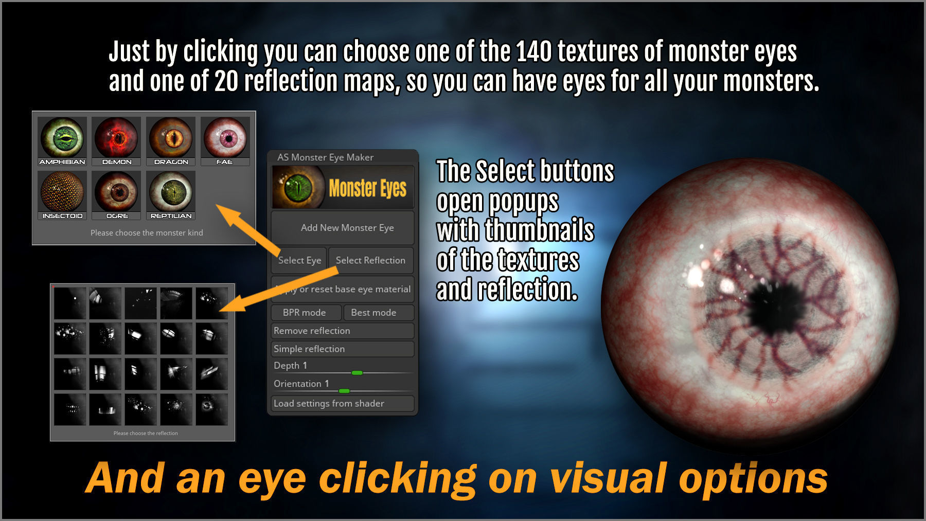 Monster Eye Maker 140 Eyes and ZBrush Plugin 3D model_5