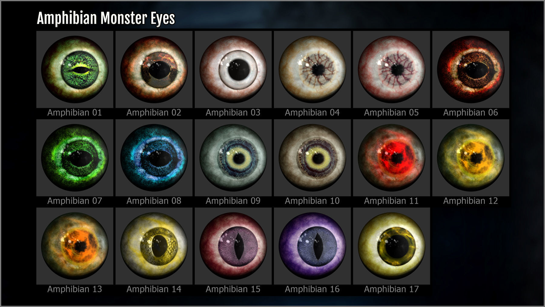 Monster Eye Maker 140 Eyes and ZBrush Plugin 3D model_8