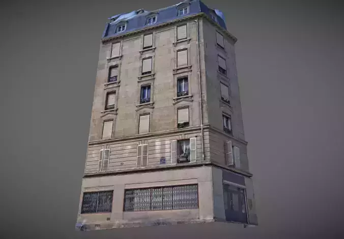 Paris building facade 02