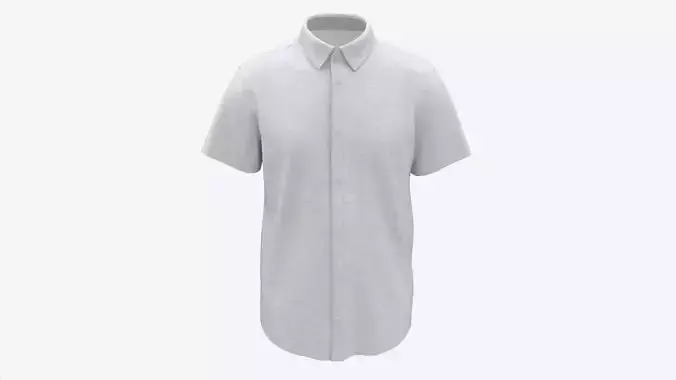 Short Sleeve Shirt for Men Mockup White