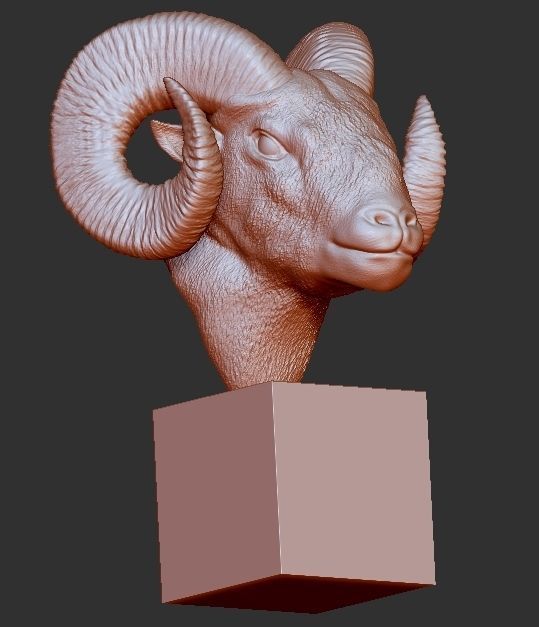 Big Horn Sheep 3D print model 3D print model_4