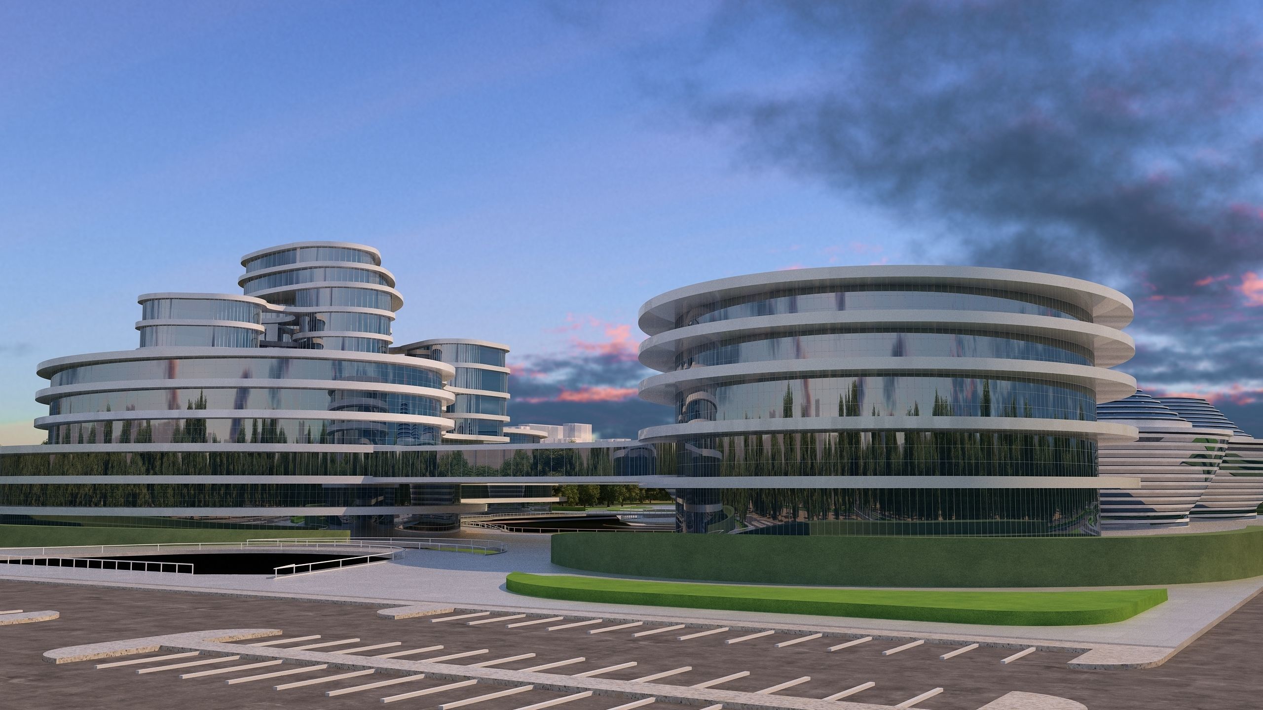 0136 - Architecture Complex Project - 2Ds Drawing - 3Ds Files 3D model_6