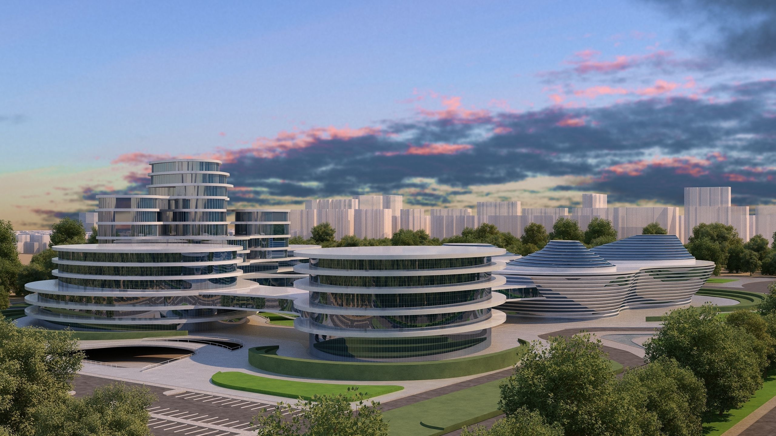 0136 - Architecture Complex Project - 2Ds Drawing - 3Ds Files 3D model_4