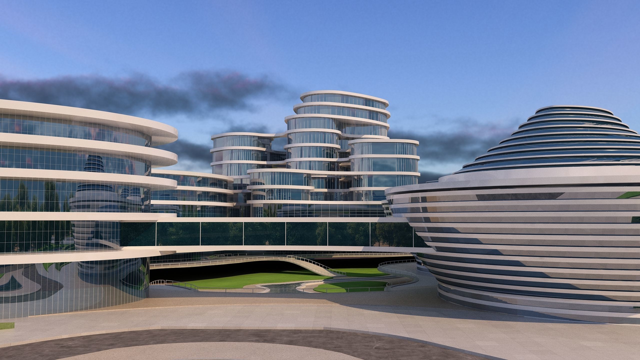 0136 - Architecture Complex Project - 2Ds Drawing - 3Ds Files 3D model_5