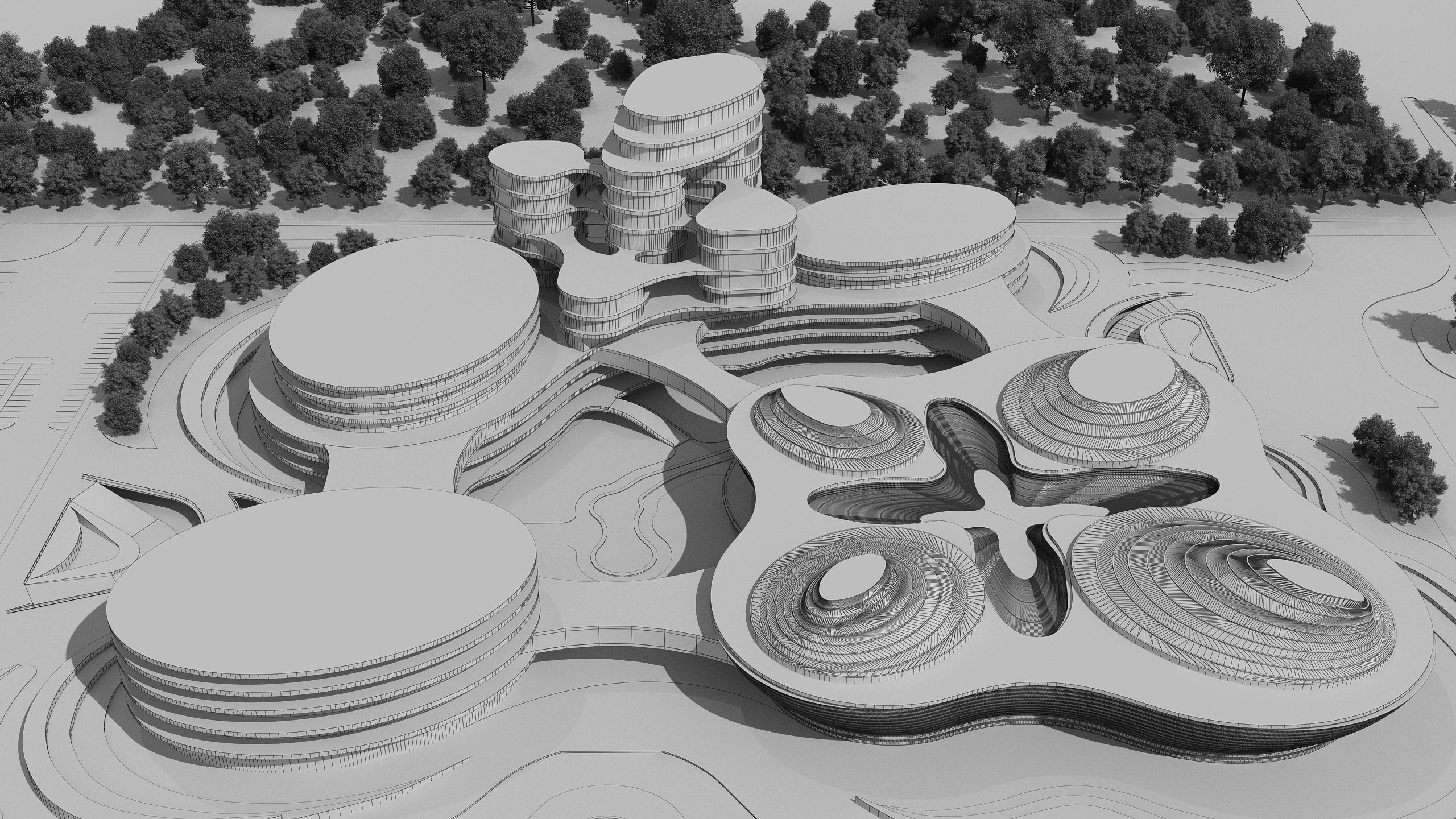 0136 - Architecture Complex Project - 2Ds Drawing - 3Ds Files 3D model_11