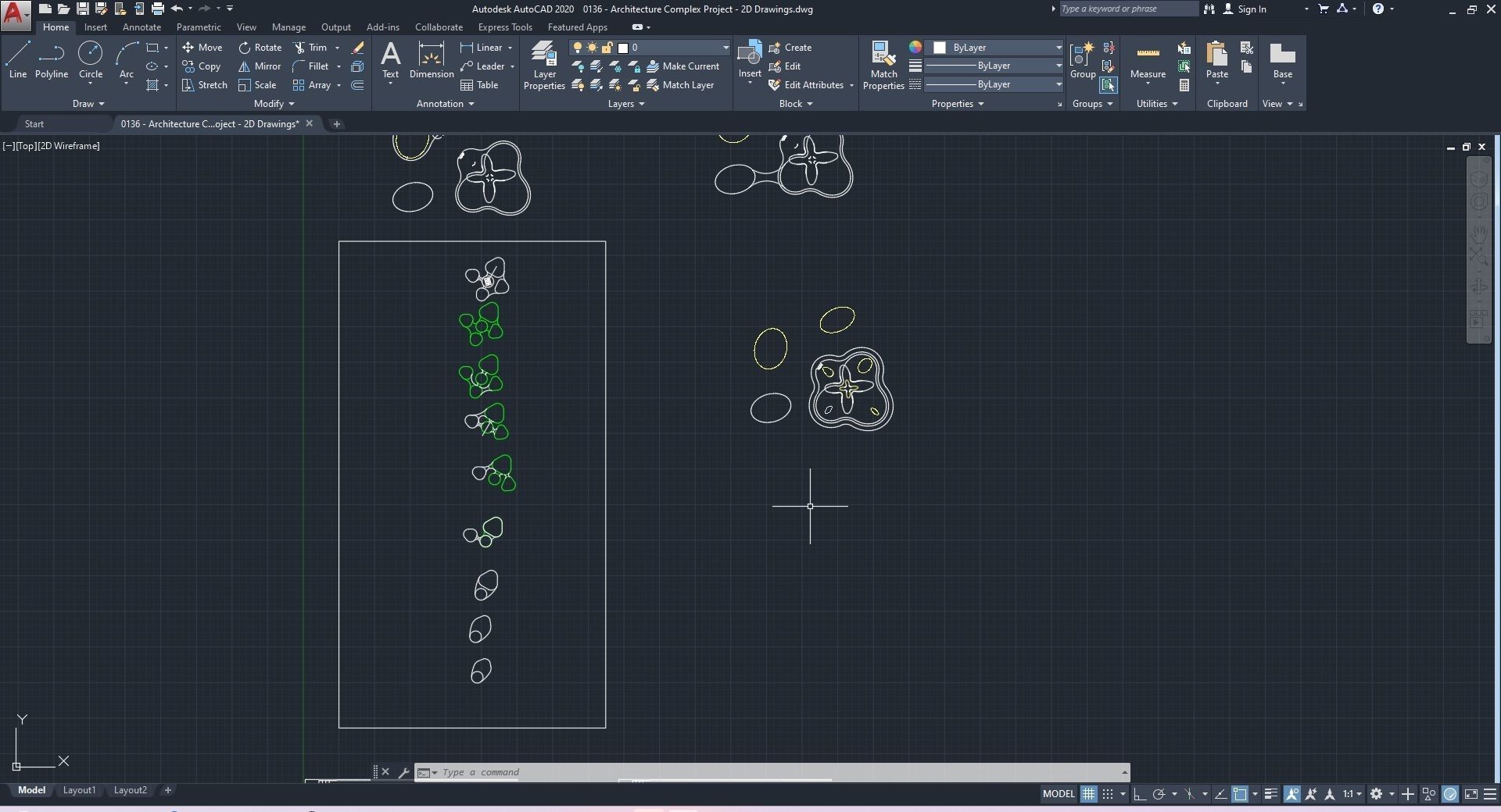0136 - Architecture Complex Project - 2Ds Drawing - 3Ds Files 3D model_26