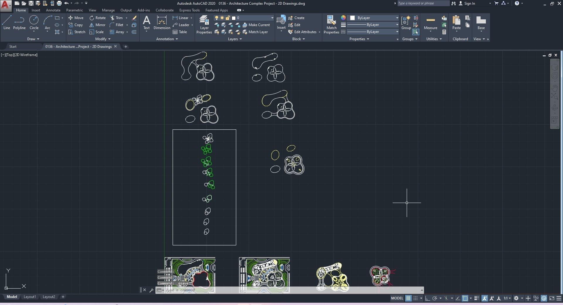 0136 - Architecture Complex Project - 2Ds Drawing - 3Ds Files 3D model_22
