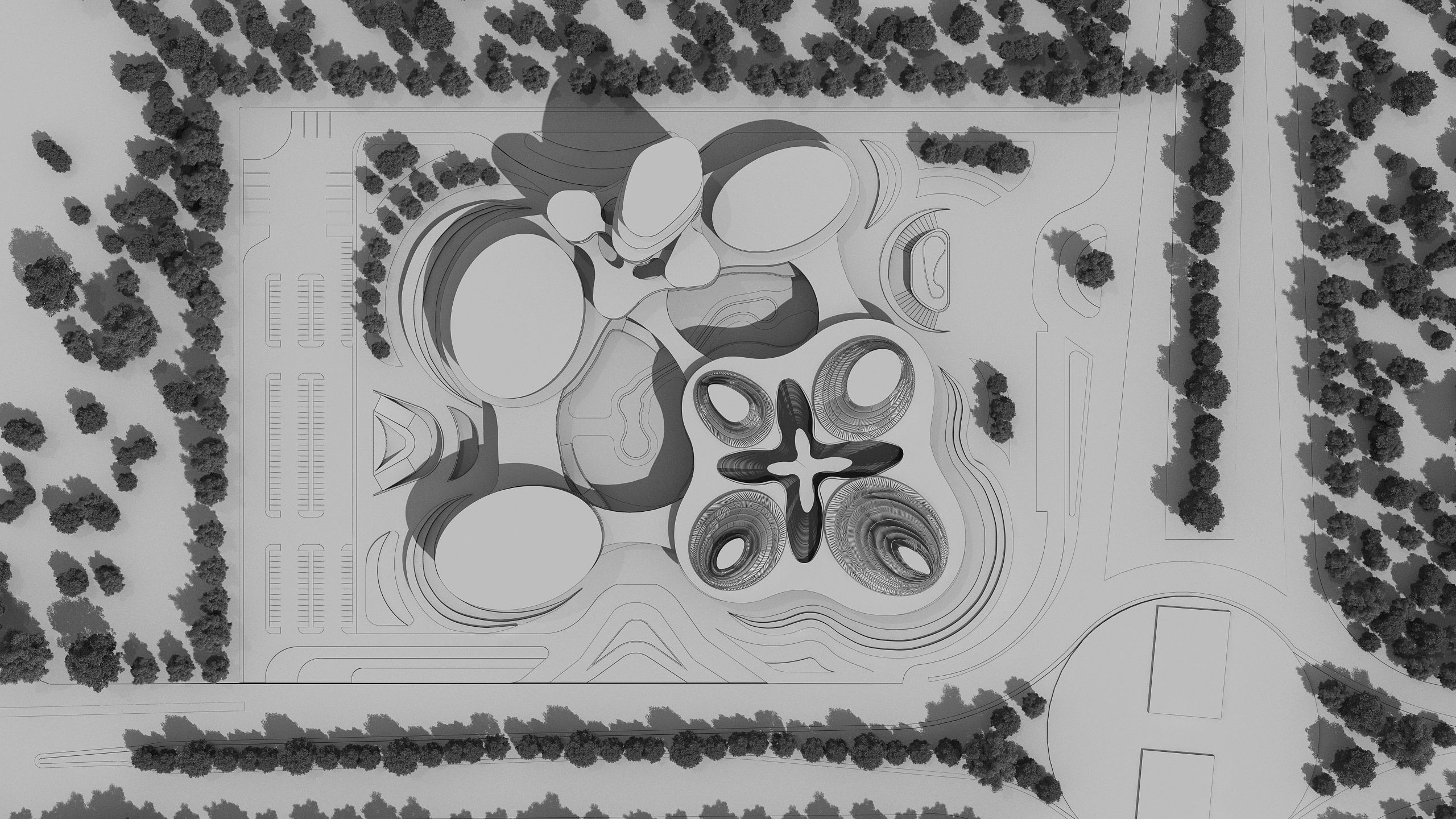 0136 - Architecture Complex Project - 2Ds Drawing - 3Ds Files 3D model_14