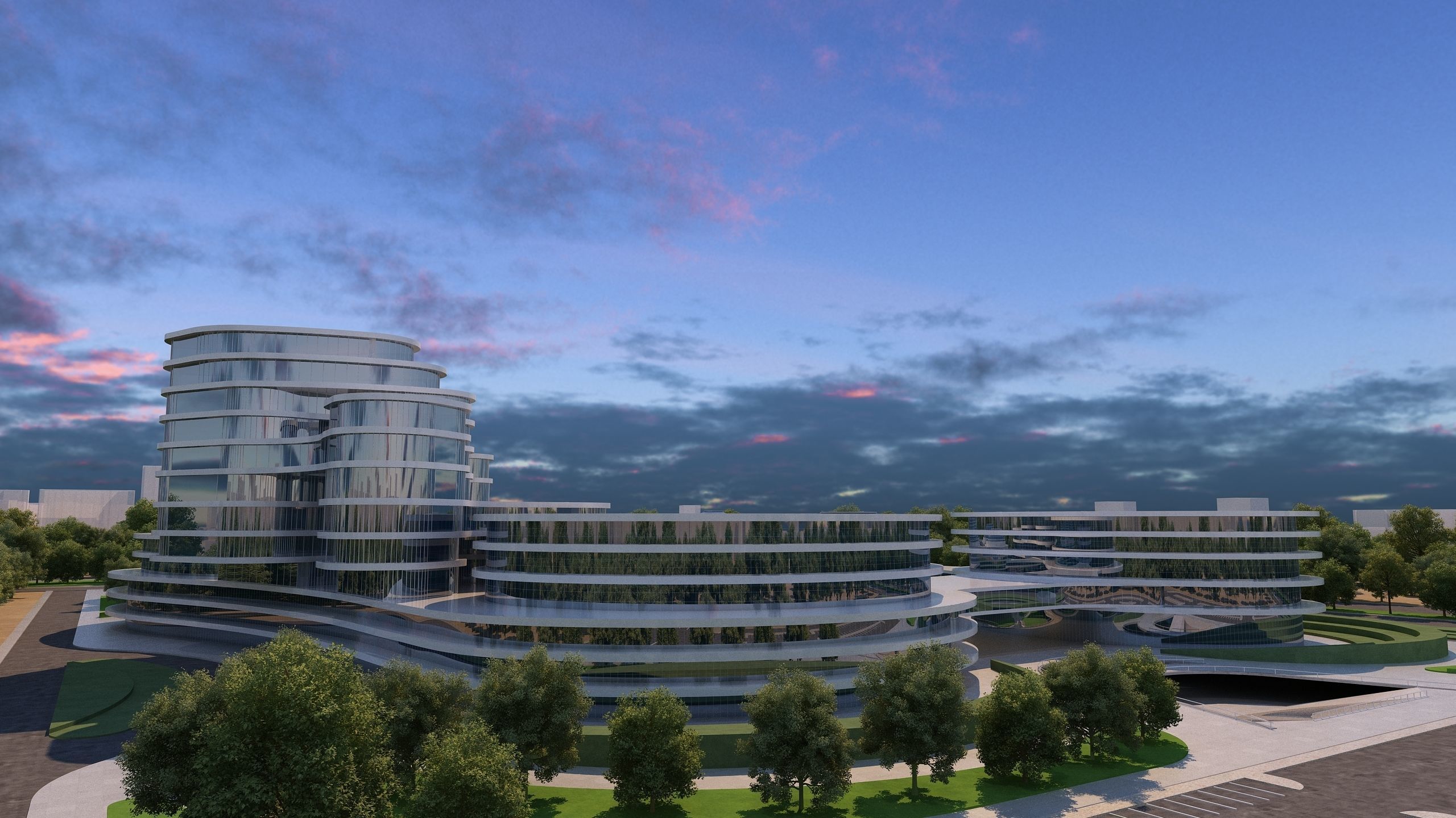 0136 - Architecture Complex Project - 2Ds Drawing - 3Ds Files 3D model_7