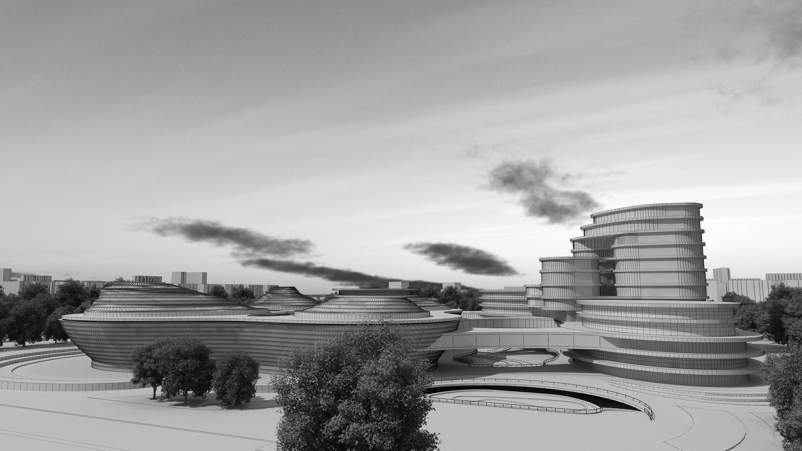 0136 - Architecture Complex Project - 2Ds Drawing - 3Ds Files 3D model_18