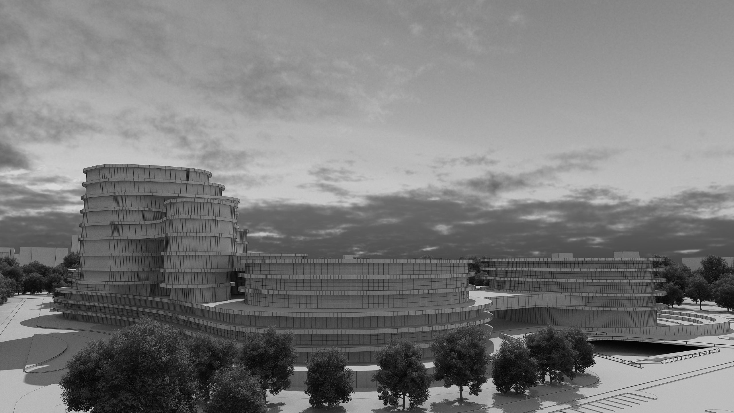 0136 - Architecture Complex Project - 2Ds Drawing - 3Ds Files 3D model_17