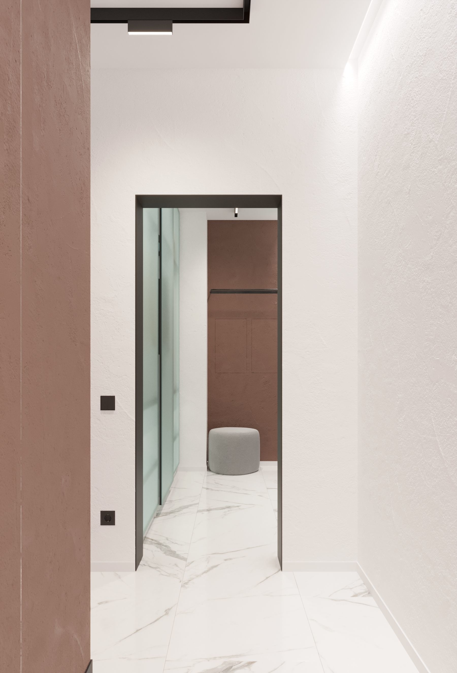 GolfStream modern living room with horse on wall 3D model_21