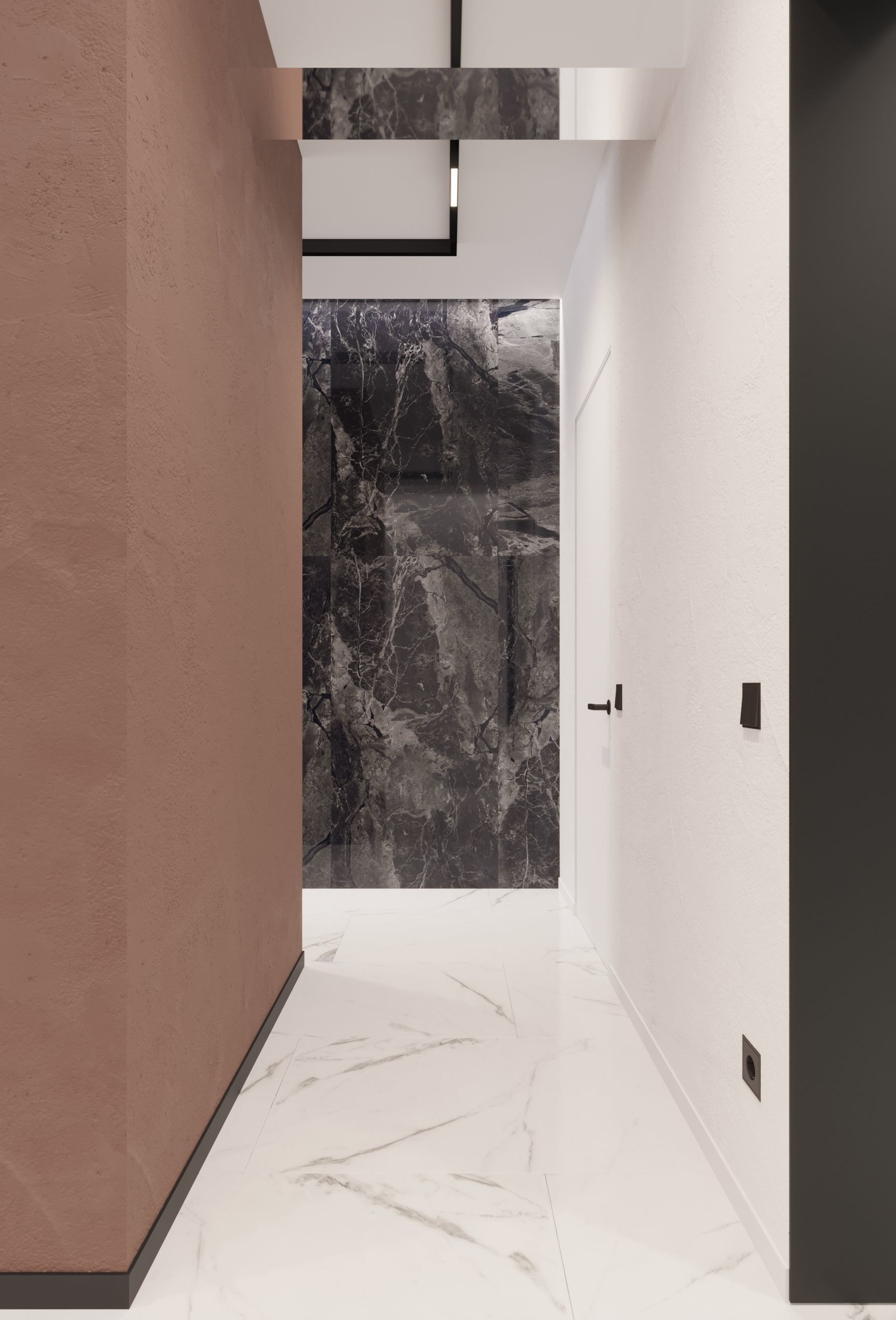 GolfStream modern living room with horse on wall 3D model_19