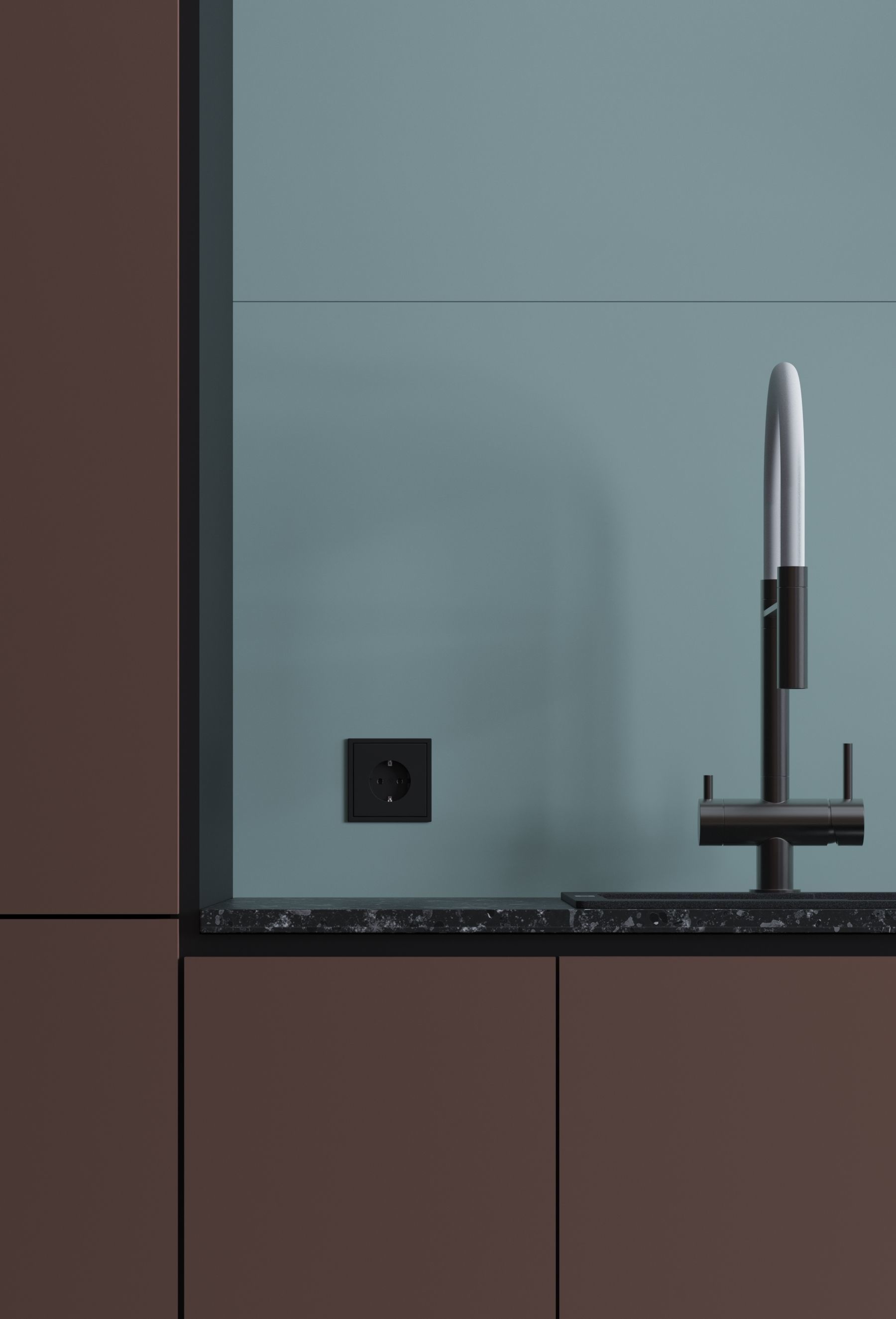 GolfStream modern living room with horse on wall 3D model_16