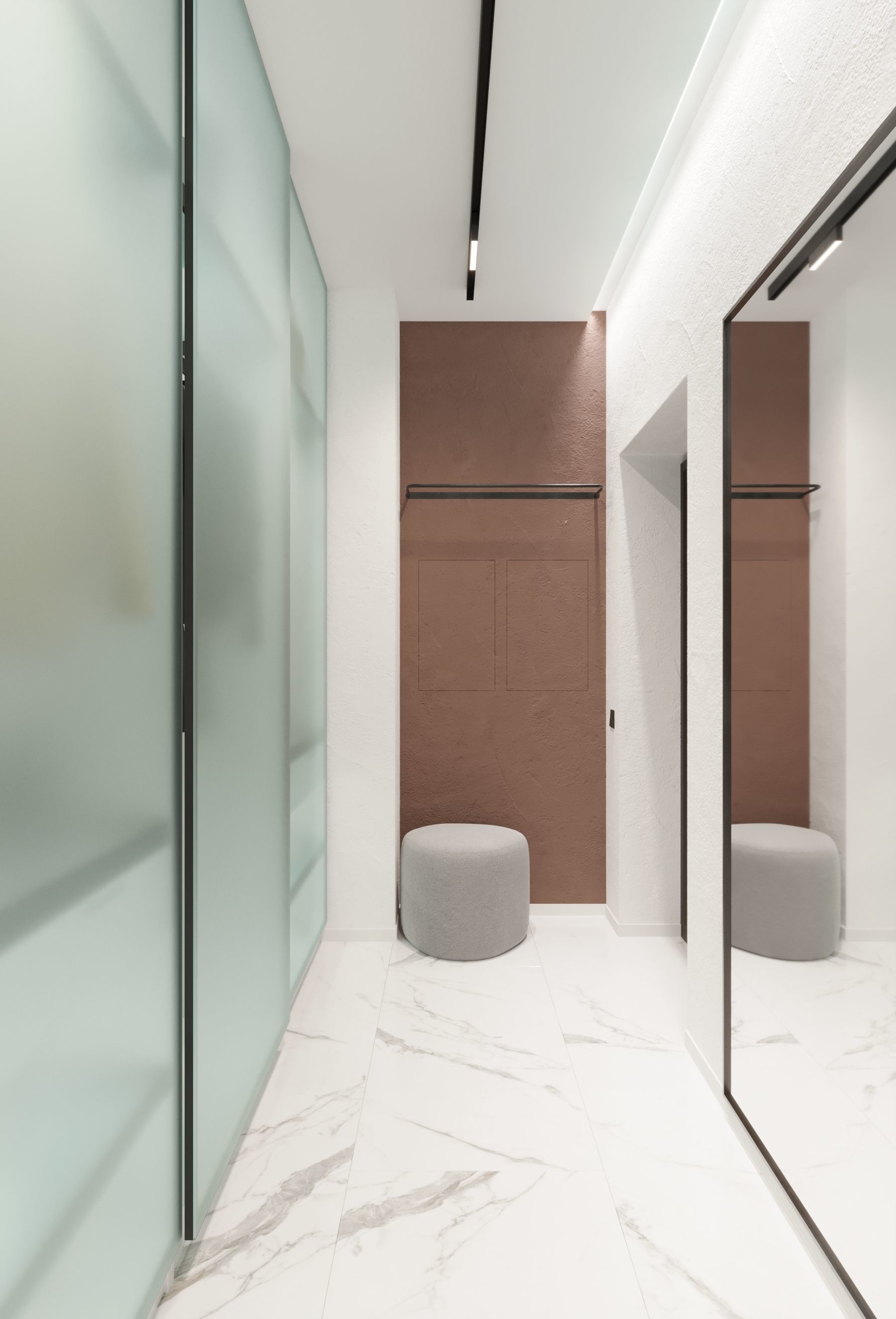 GolfStream modern living room with horse on wall 3D model_24