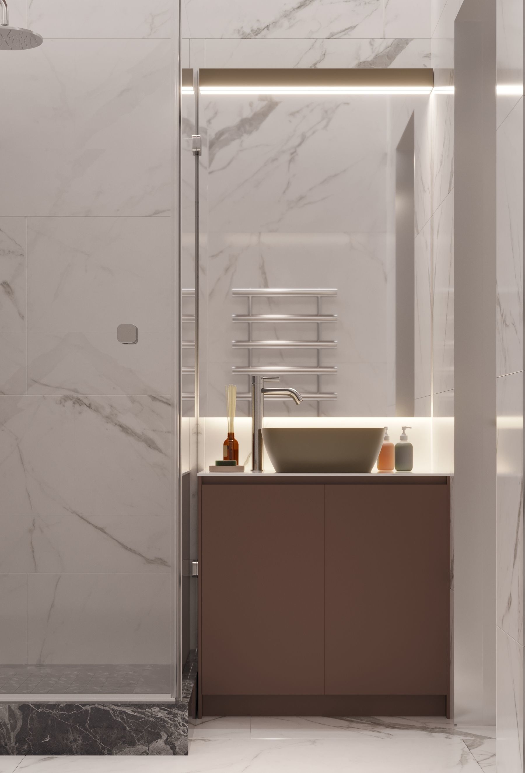 GolfStream modern living room with horse on wall 3D model_27