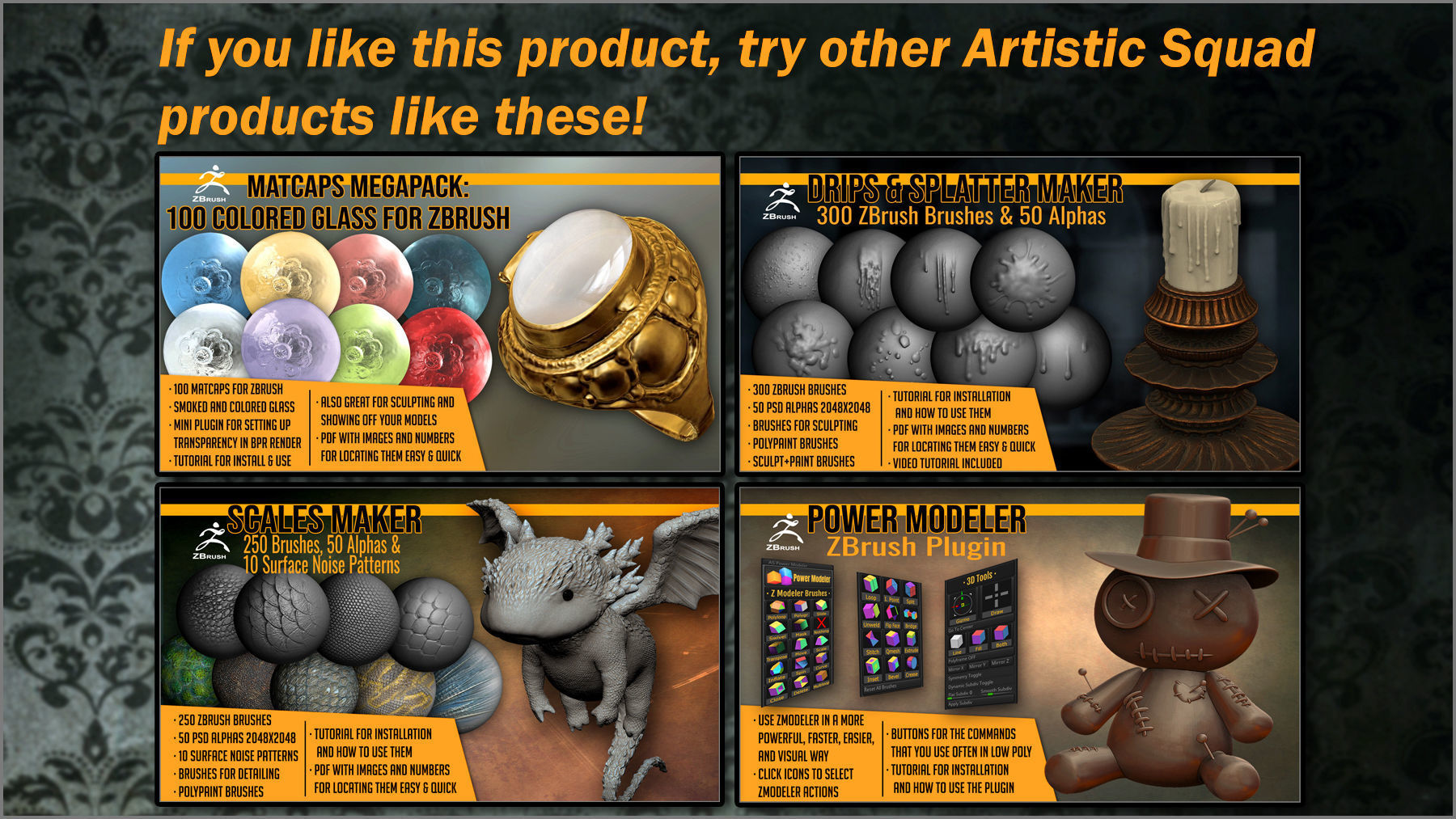 Glass Maker 300 ZBrush brushes Texture_24