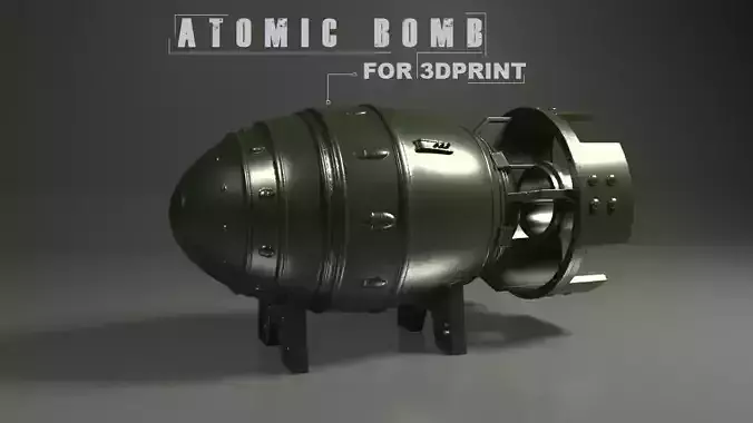 Atomic Bomb for 3Dprint 3D print model