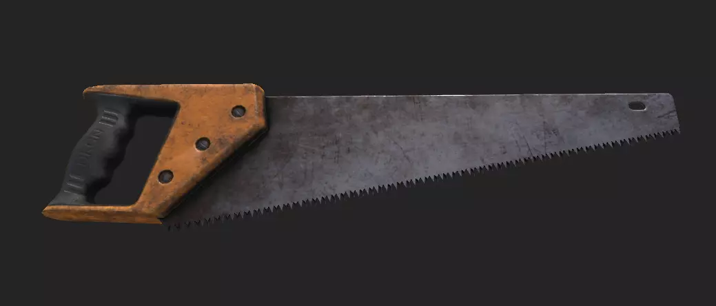 Saw PBR 4K GameReady Low-poly 3D model_0