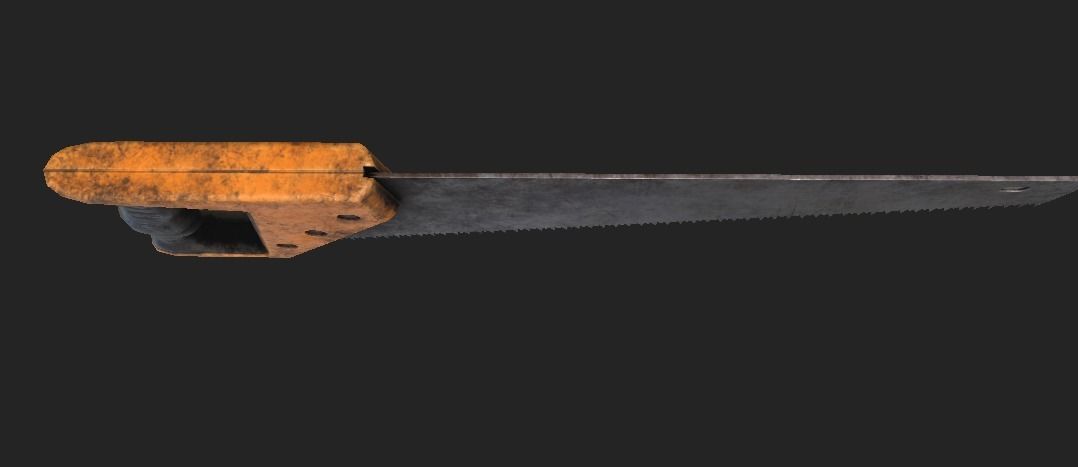 Saw PBR 4K GameReady Low-poly 3D model_4