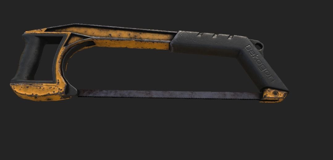 Saw PBR 4K GameReady Low-poly 3D model_2