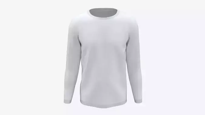 Sweatshirt for Men Mockup 01 White